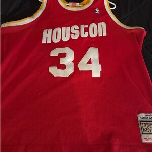 Houston 34 Red Basketball Jersey